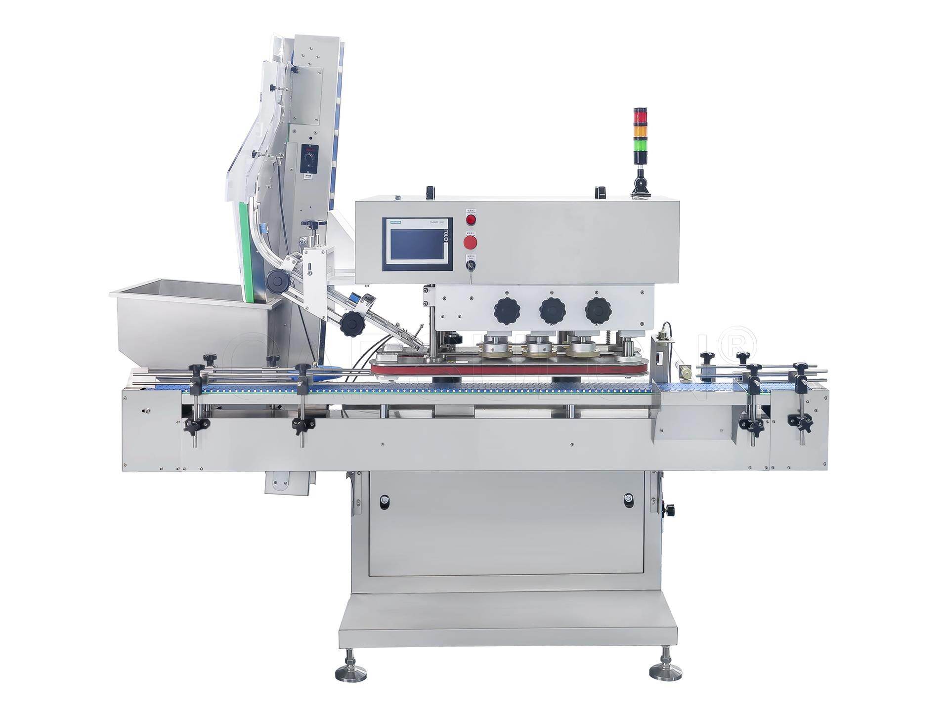 Inline capping machine